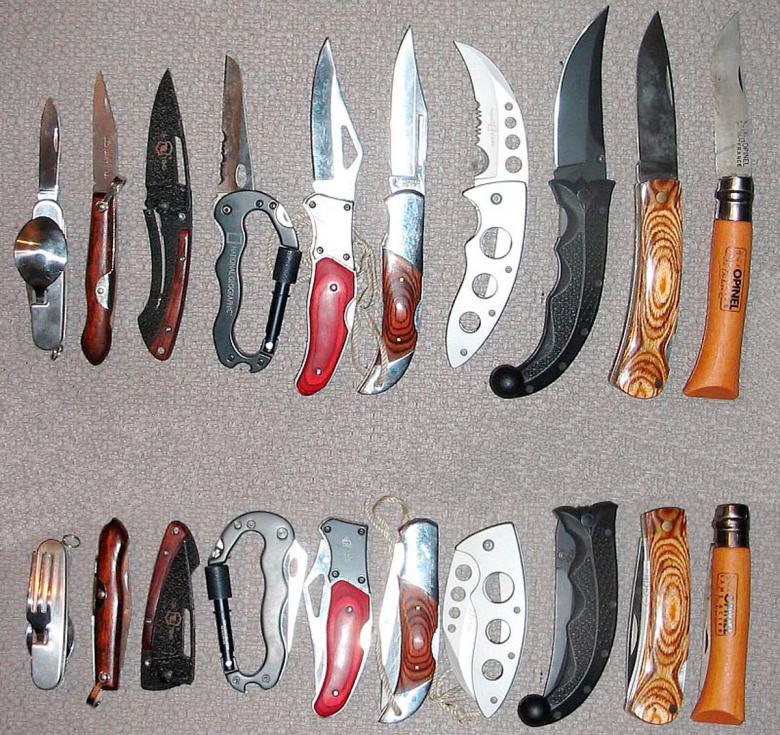 Разновидности складных ножей
