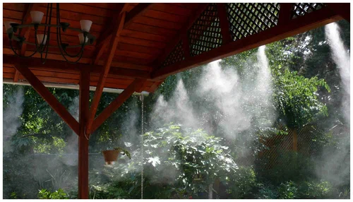 Система туманообразования: охлаждение, увлажнение и пылеподавление