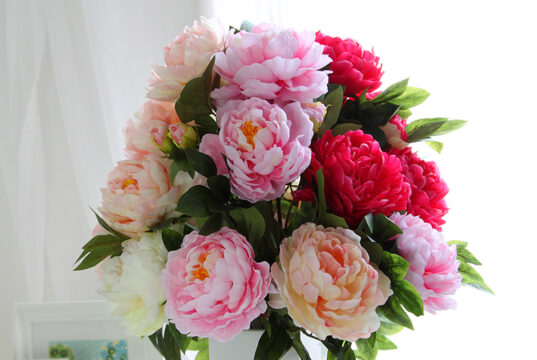 Использование пионов для букетов