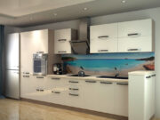 Прямая кухня: простой и стильный вариант расстановки мебели